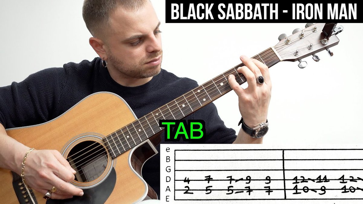 Iron Man Guitar Solo Tabs & Lessons to Master Iommis Iconic Riffs